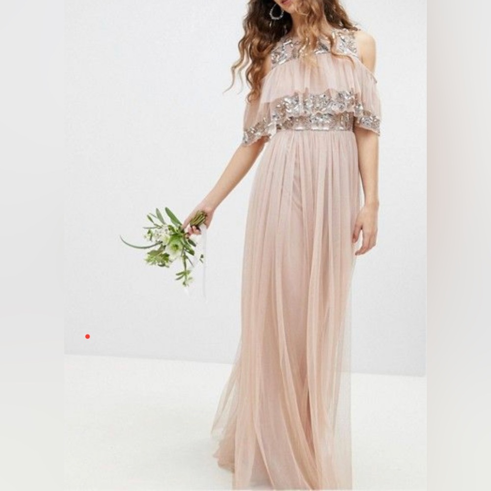 ASOS tulle maxi occasion dress